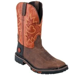 Justin Boots: Men's SE4944 Two Tone Leather EH Cowboy Work Boots 11 Justin Boots: Men's SE4944 Two Tone Leather EH Cowboy Work Boots -Work Shoe Store justin wk4944 090 p 01