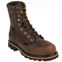 Justin Boots: Men's WK630 Brown Waterproof Composite Toe Met Guard Boots 11 Justin Boots: Men's WK630 Brown Waterproof Composite Toe Met Guard Boots -Work Shoe Store justin wk630 p 01 1