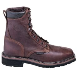 Justin Boots: Men's SE682 Steel Toe 8-Inch EH Stampede Work Boots -Work Shoe Store justin wk682 o 01