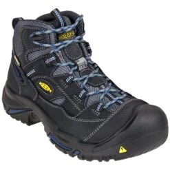 KEEN Utility Boots: Men's 1014605 Grey Waterproof EH Braddock Mid Hikers -Work Shoe Store keen 1014605 p 01