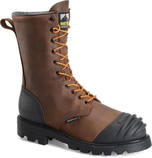 Matterhorn Boots: Men's MT910 Brown 10" Waterproof Steel Toe Internal Metguard Work Boot 3 Matterhorn Boots: Men's MT910 Brown 10" Waterproof Steel Toe Internal Metguard Work Boot