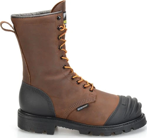 Matterhorn Boots: Men's MT910 Brown 10" Waterproof Steel Toe Internal Metguard Work Boot 4 Matterhorn Boots: Men's MT910 Brown 10" Waterproof Steel Toe Internal Metguard Work Boot - Image 2