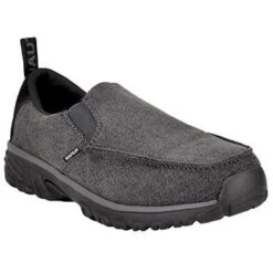 Nautilus Shoes: Men's N1611 Charcoal Aluminum Toe EH Slip Resistant Slip On Lightweight Shoe -Work Shoe Store n1611