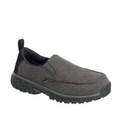 Nautilus Shoes: Women's N1681 Charcoal Aluminum Toe EH Slip Resistant Slip On Lightweight Shoe