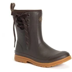 Muck Boots: Women's OMW 900 Brown Originals Pull On Mid Waterproof Boot