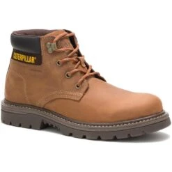 Caterpillar Boots: Men's P51032 Brown Outbase Waterproof Work Boot
