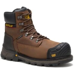 Caterpillar Boots: Men's P90991 Dark Brown 6" Waterproof Composite Toe Boots 13 Caterpillar Boots: Men's P90991 Dark Brown 6" Waterproof Composite Toe Boots -Work Shoe Store p90991 1 1