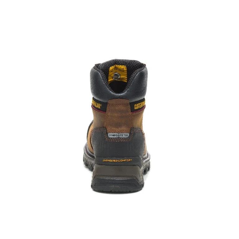 Caterpillar Boots: Men's P90991 Dark Brown 6" Waterproof Composite Toe Boots 5 Caterpillar Boots: Men's P90991 Dark Brown 6" Waterproof Composite Toe Boots - Image 3