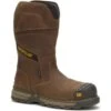 CAT Boots: Men's P91448 Brown Composite Toe Pyramid Pull On Excavator Superlite Boot -Work Shoe Store p91448