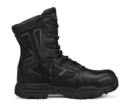 Tactical Research Boots: Men's TR998ZWPCT Black TR Chrome Side-Zip Waterproof CT Combat Boots -Work Shoe Store r0exdf g