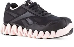 Reebok Shoes: Women's RB321 Black Pink Composite Toe EH Zig Pulse Athletic Work Shoe