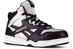 Reebok Shoes: Women's RB471 Metallic Black Composite Toe SD10 High Top Work Sneaker