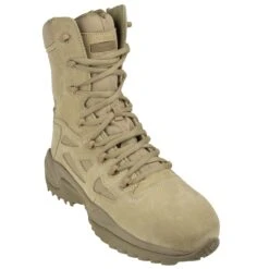 Reebok Boots: Men's Tan RB8894 Rapid Response EH Composite Toe Military Boots -Work Shoe Store rb8894 1