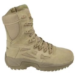 Reebok Boots: Men's Tan RB8894 Rapid Response EH Composite Toe Military Boots -Work Shoe Store rb8894 2