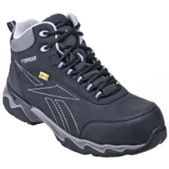 Reebok Boots: Men's RB1067 Black Met Guard Waterproof Composite Toe Boots -Work Shoe Store reebok rb1067 p 01