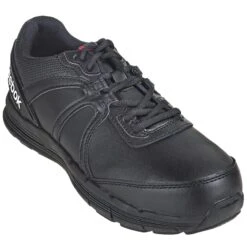 Reebok Shoes: RB351 Steel Toe Women's ESD Black Guide Athletic Shoes -Work Shoe Store reebok rb3501 p 01 1
