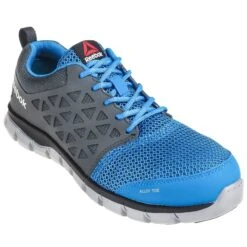 Reebok Shoes: ESD Men's RB4040 Alloy Toe Blue/Grey Sublite Cushion Athletic Oxfords -Work Shoe Store reebok rb4040 p 01