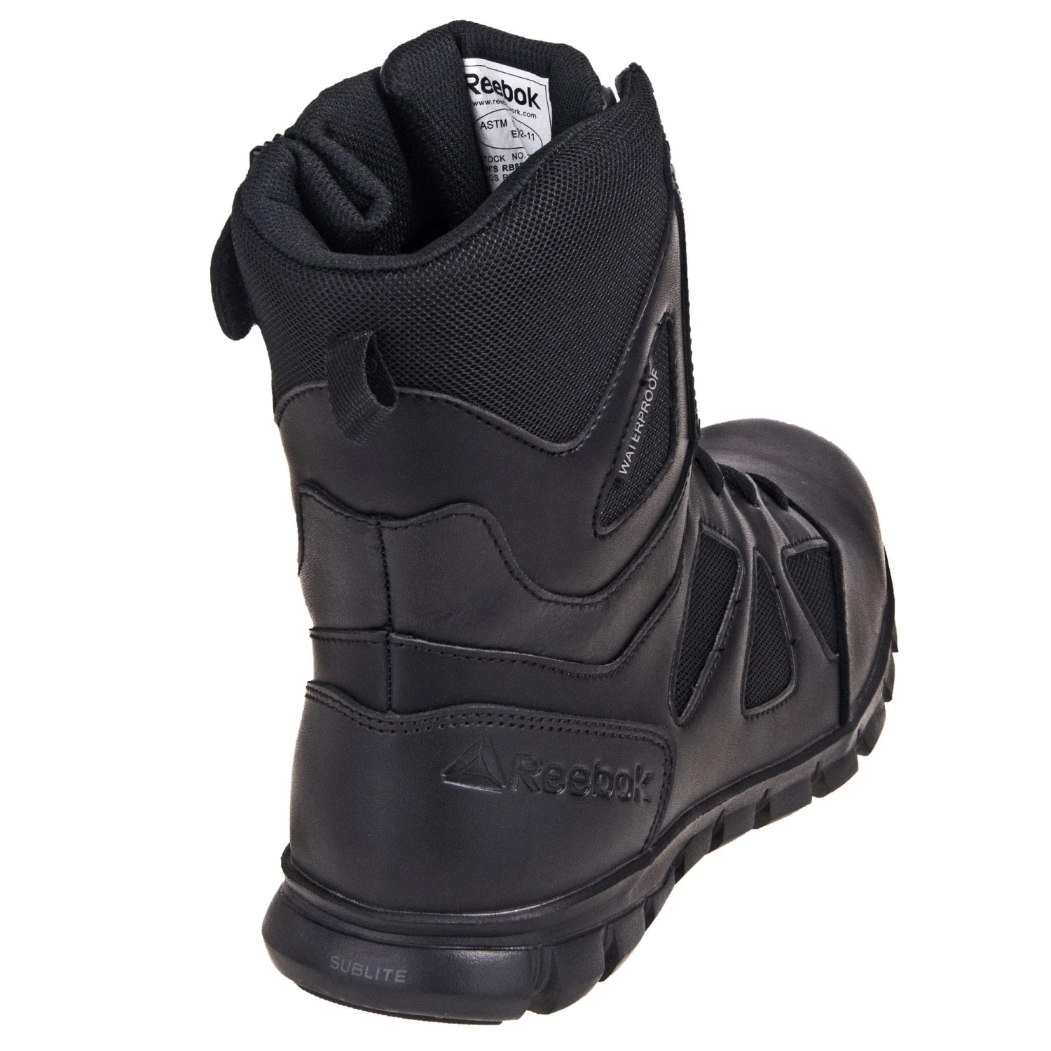 Reebok Boots: Women's Black Waterproof EH Sublite 8-Inch Cushion RB806 Tactical Boots 3 Reebok Boots: Women's Black Waterproof EH Sublite 8-Inch Cushion RB806 Tactical Boots