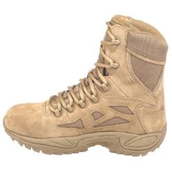 Reebok Boots: Men's RB8977 Coyote Tan 8-Inch Rapid Response Tactical Boots -Work Shoe Store reebok rb8977 i 01