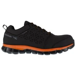 Reebok Shoes: Men's RB4050 Black Orange Sublite Cushion Composite Toe Slip Resistant Athletic Shoe -Work Shoe Store reebok rb4050 sublite cushion work 01 1