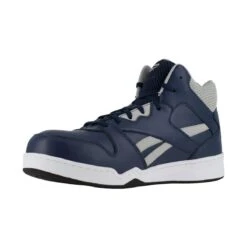 Reebok Shoes: Men's RB4133 Navy/Grey Composite Toe Slip Resistant High Top Sneaker -Work Shoe Store reebok rb4133 bb4500 03