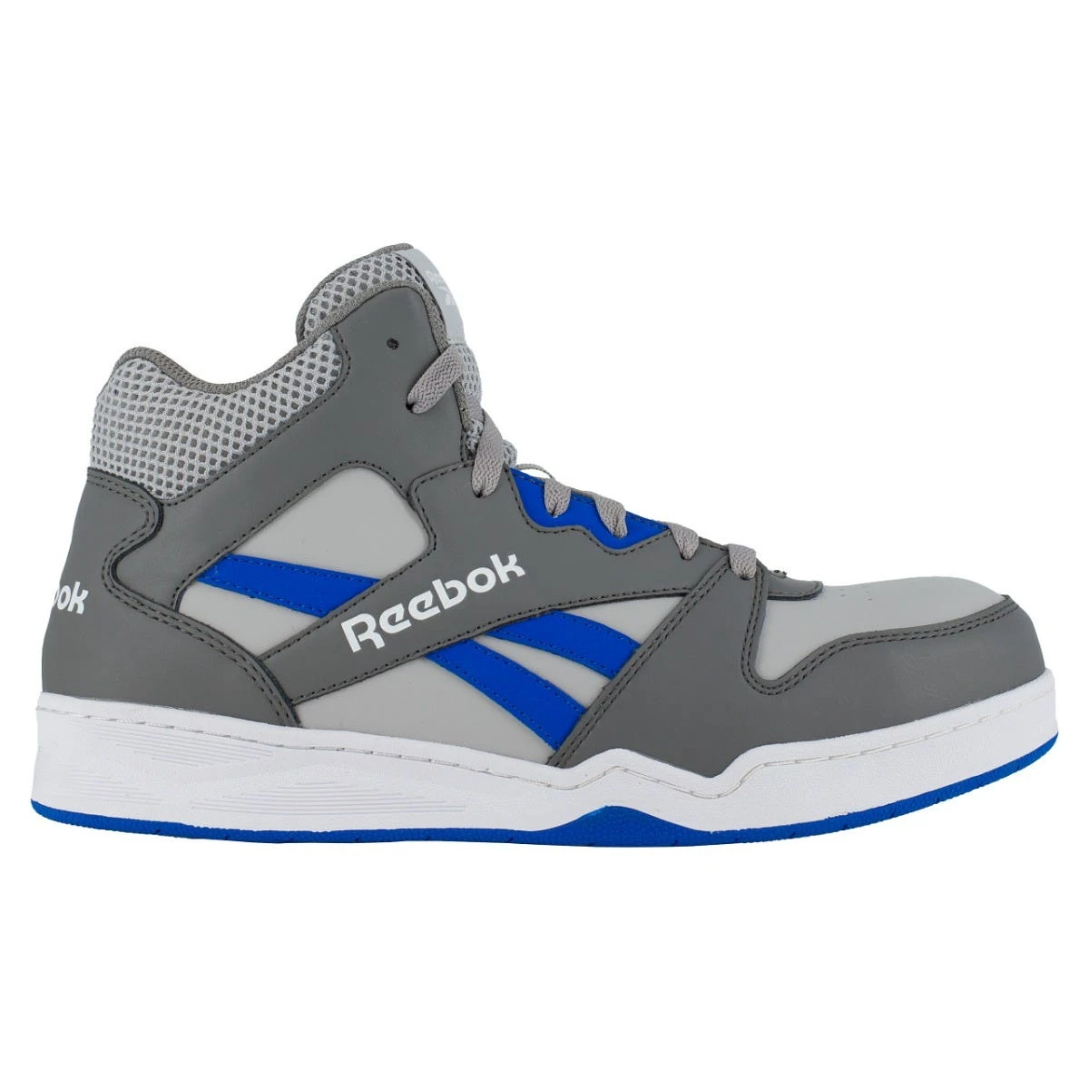 Reebok Shoes: Men's RB4135 Grey/Cobalt Blue Composite Toe Slip Resistant High Top Sneaker 5 Reebok Shoes: Men's RB4135 Grey/Cobalt Blue Composite Toe Slip Resistant High Top Sneaker - Image 3