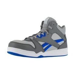 Reebok Shoes: Men's RB4135 Grey/Cobalt Blue Composite Toe Slip Resistant High Top Sneaker 10 Reebok Shoes: Men's RB4135 Grey/Cobalt Blue Composite Toe Slip Resistant High Top Sneaker -Work Shoe Store reebok rb4135 bb4500 03