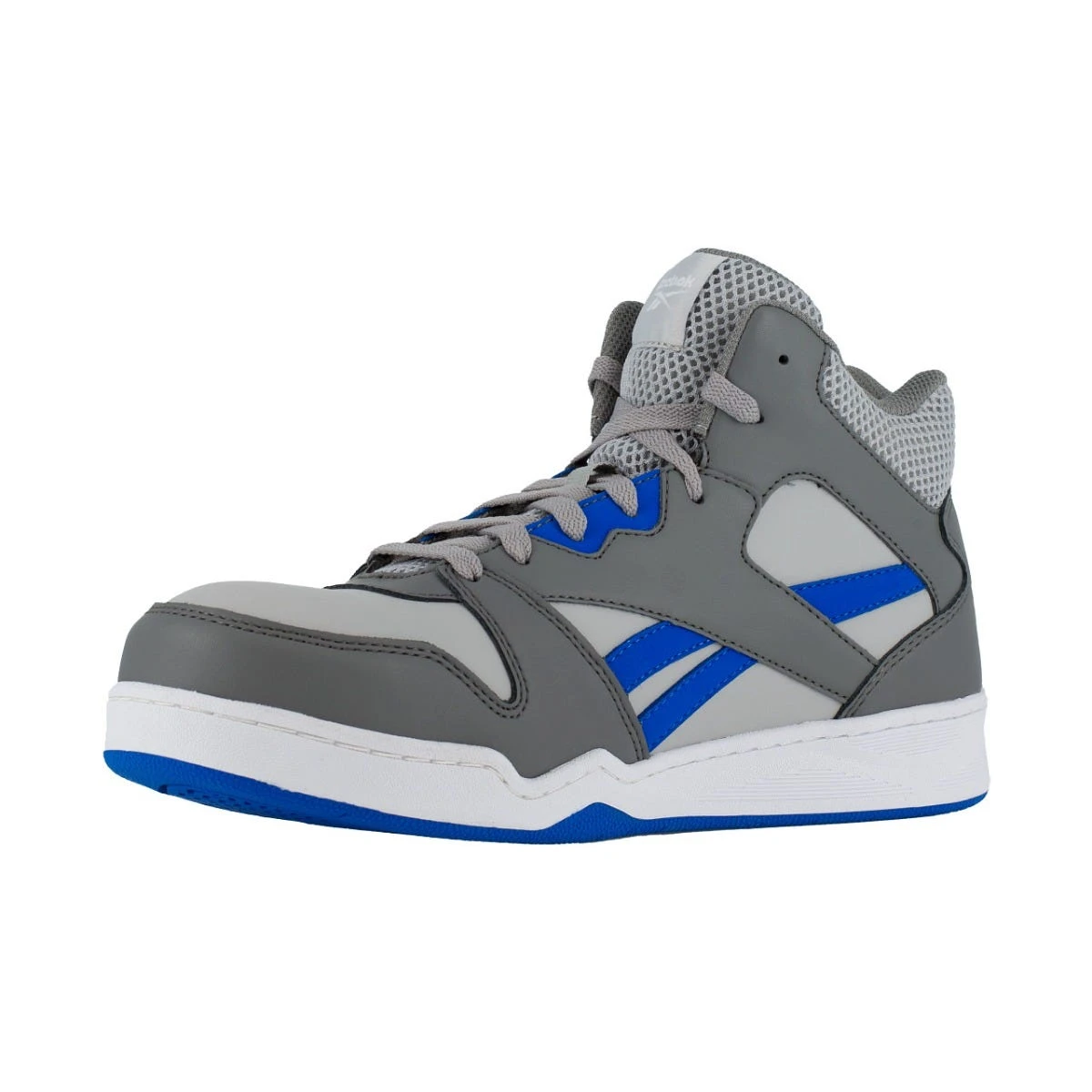 Reebok Shoes: Men's RB4135 Grey/Cobalt Blue Composite Toe Slip Resistant High Top Sneaker 6 Reebok Shoes: Men's RB4135 Grey/Cobalt Blue Composite Toe Slip Resistant High Top Sneaker - Image 4