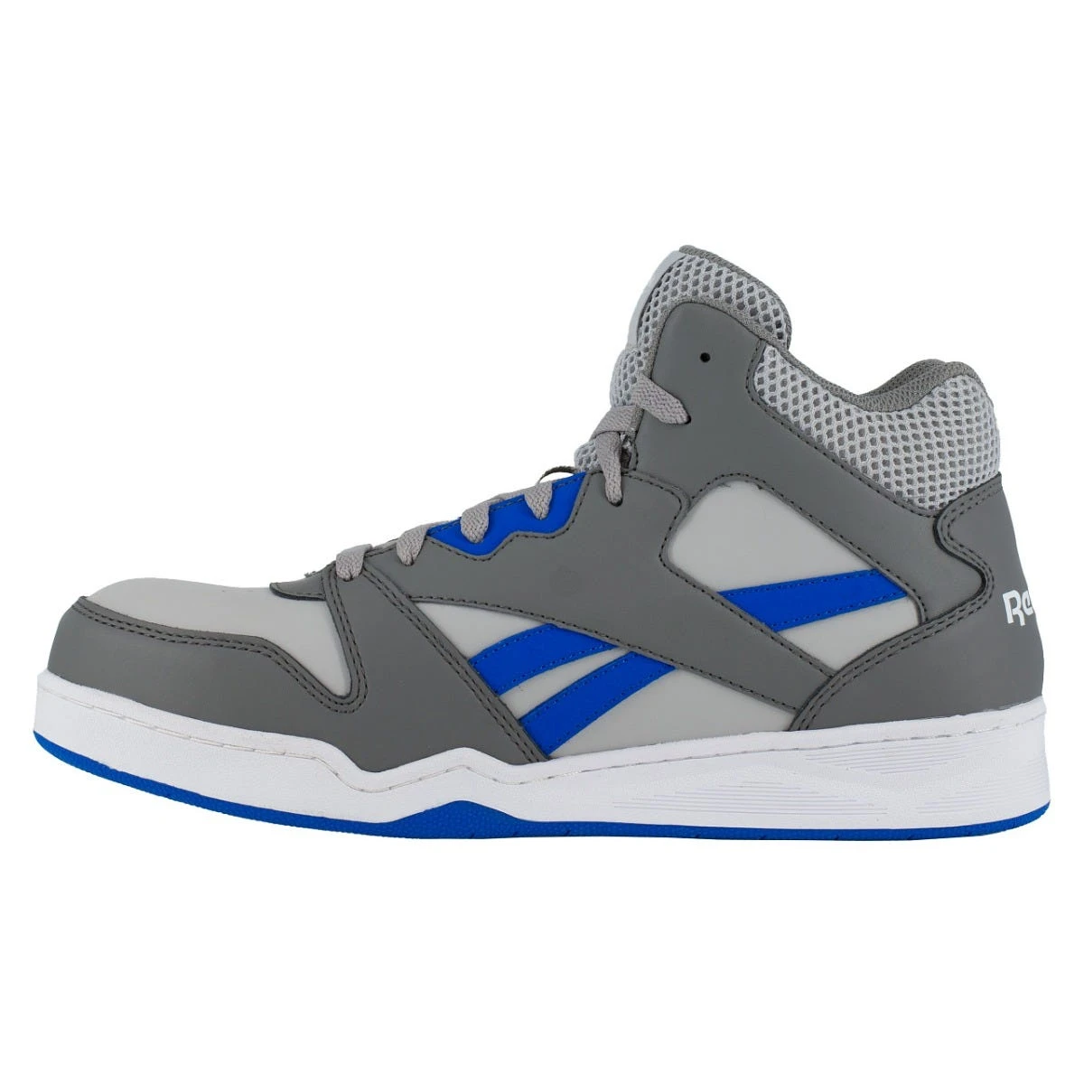 Reebok Shoes: Men's RB4135 Grey/Cobalt Blue Composite Toe Slip Resistant High Top Sneaker 4 Reebok Shoes: Men's RB4135 Grey/Cobalt Blue Composite Toe Slip Resistant High Top Sneaker - Image 2