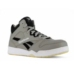 Reebok Shoes: Men's RB4136 Grey/Black Composite Toe EH Slip Resistant High Top Work Sneaker -Work Shoe Store reebok rb4136 bb4500 02