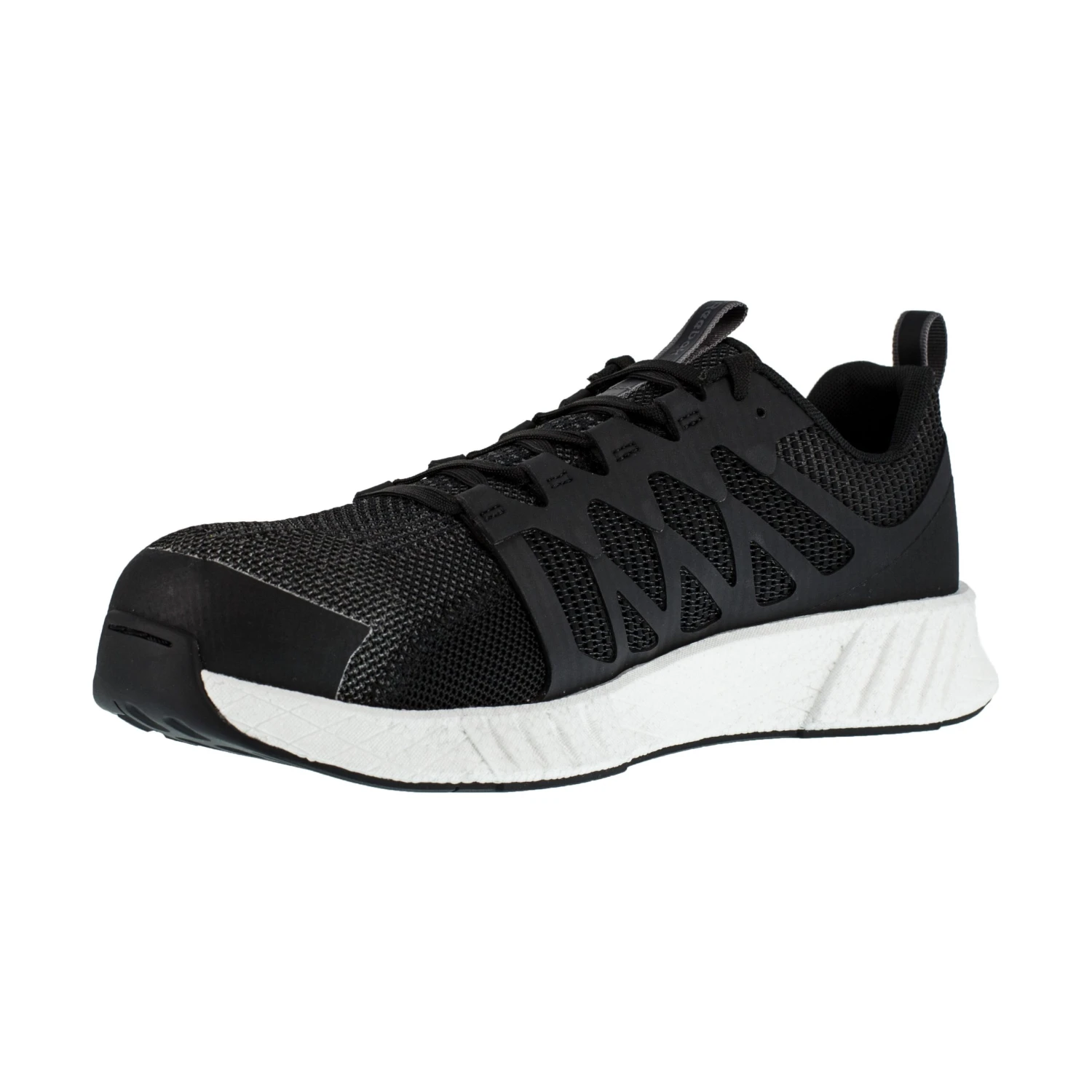 Reebok Shoes: Women's RB413 Black White Fusion Flexweave Composite Toe Slip Resistant Athletic Work Shoe 5 Reebok Shoes: Women's RB413 Black White Fusion Flexweave Composite Toe Slip Resistant Athletic Work Shoe - Image 3