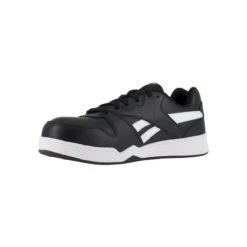 Reebok Shoes: Men's RB4162 Black/White Composite Toe EH Slip Resistant Low Cut Work Sneaker -Work Shoe Store reebok rb4162 bb4500 work 03
