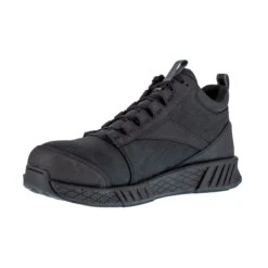 Reebok Shoes: Men's RB4301 Black Fusion Formidable Composite Toe Slip Resistant Athletic Mid Shoe -Work Shoe Store reebok rb4301 fusion formidable work 03