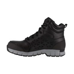Reebok Boots Women's RB467 Black Sublite Cushion EH Alloy Toe Slip Resistant Work Boot -Work Shoe Store reebok rb4607 rb467 sublite cushion work 04 1