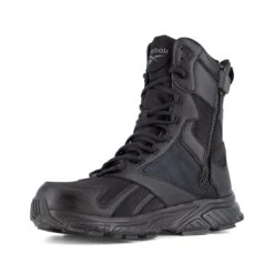 Reebok Boots: Men's RB6655 Black Soft Toe 8" Trail Running Tactical EH Work Boot -Work Shoe Store reebok rb6655 hyperium tactical 03edit