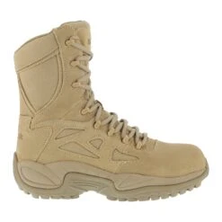 Reebok Boots: Men's Tan RB8895 Rapid Response Non Metallic Military Boots -Work Shoe Store reebok rb8895 rapid response rb 01 1