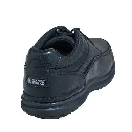 Rockport Works Shoes: Mens' RK6761 World Tour Black Leather Steel Toe Oxford Shoe 9 Rockport Works Shoes: Mens' RK6761 World Tour Black Leather Steel Toe Oxford Shoe - Image 7