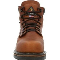 Rocky Boots: Men's RKK0362 Brown Ironclad USA Made Steel Toe Met Guard Waterproof Work Boot 11 Rocky Boots: Men's RKK0362 Brown Ironclad USA Made Steel Toe Met Guard Waterproof Work Boot -Work Shoe Store rkk0362 3 large