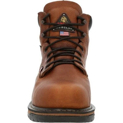 Rocky Boots: Men's RKK0362 Brown Ironclad USA Made Steel Toe Met Guard Waterproof Work Boot 6 Rocky Boots: Men's RKK0362 Brown Ironclad USA Made Steel Toe Met Guard Waterproof Work Boot - Image 4