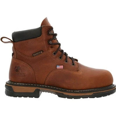 Rocky Boots: Men's RKK0362 Brown Ironclad USA Made Steel Toe Met Guard Waterproof Work Boot 4 Rocky Boots: Men's RKK0362 Brown Ironclad USA Made Steel Toe Met Guard Waterproof Work Boot - Image 2