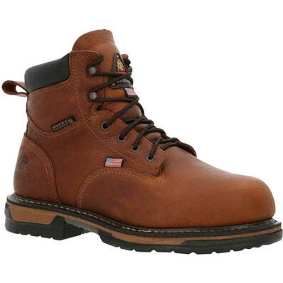 Rocky Boots: Men's RKK0362 Brown Ironclad USA Made Steel Toe Met Guard Waterproof Work Boot 3 Rocky Boots: Men's RKK0362 Brown Ironclad USA Made Steel Toe Met Guard Waterproof Work Boot