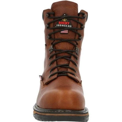 Rocky Boots: Men's RKK0363 Brown Ironclad 8 Inch USA Made Steel Toe Waterproof Work Boot 6 Rocky Boots: Men's RKK0363 Brown Ironclad 8 Inch USA Made Steel Toe Waterproof Work Boot - Image 4