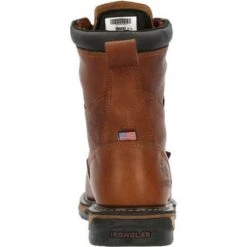Rocky Boots: Men's RKK0363 Brown Ironclad 8 Inch USA Made Steel Toe Waterproof Work Boot 12 Rocky Boots: Men's RKK0363 Brown Ironclad 8 Inch USA Made Steel Toe Waterproof Work Boot -Work Shoe Store rkk0363 4 large