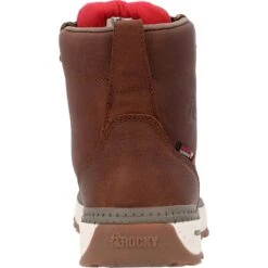 Rocky Boots: Men's RKK0434 Tobacco Soft Toe 6" Rebound Wedge Waterproof Work Boot 12 Rocky Boots: Men's RKK0434 Tobacco Soft Toe 6" Rebound Wedge Waterproof Work Boot -Work Shoe Store rkk0434 backedit