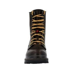 Rocky Boots: Men's RKK0438 Black Soft Toe Rams Horn 9" Logger EH Work Boot -Work Shoe Store rkk0438 3edit