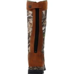 Rocky Boots: Men's RKS0617 Camo Brown Soft Toe Lynx 16" Waterproof Snake Pull On Boot -Work Shoe Store rks0617 back