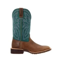 Rocky Boots: Men's RKW0406 Teal Soft Toe 12" Tall Oaks Western Pull On Boot -Work Shoe Store rkw0406 6edit