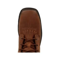 Rocky Boots: Men's RKW0407 Dark Brown Composite Square Toe Rams Horn Western Boot 14 Rocky Boots: Men's RKW0407 Dark Brown Composite Square Toe Rams Horn Western Boot -Work Shoe Store rkw0407 2edit