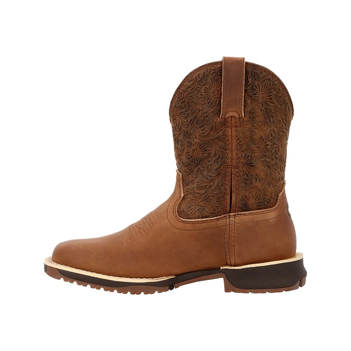 Rocky Boots: Women's RKW0413 Cinnamon Soft Toe Rosemary Pull On Cowboy Work Boot 5 Rocky Boots: Women's RKW0413 Cinnamon Soft Toe Rosemary Pull On Cowboy Work Boot - Image 3