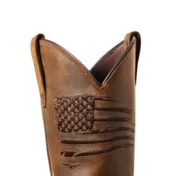Ariat Boots: Men's 10036002 Brown Carbon Toe WorkHog XT Patriot Waterproof Work Boot 13 Ariat Boots: Men's 10036002 Brown Carbon Toe WorkHog XT Patriot Waterproof Work Boot -Work Shoe Store s21 mns work 10036002 detail